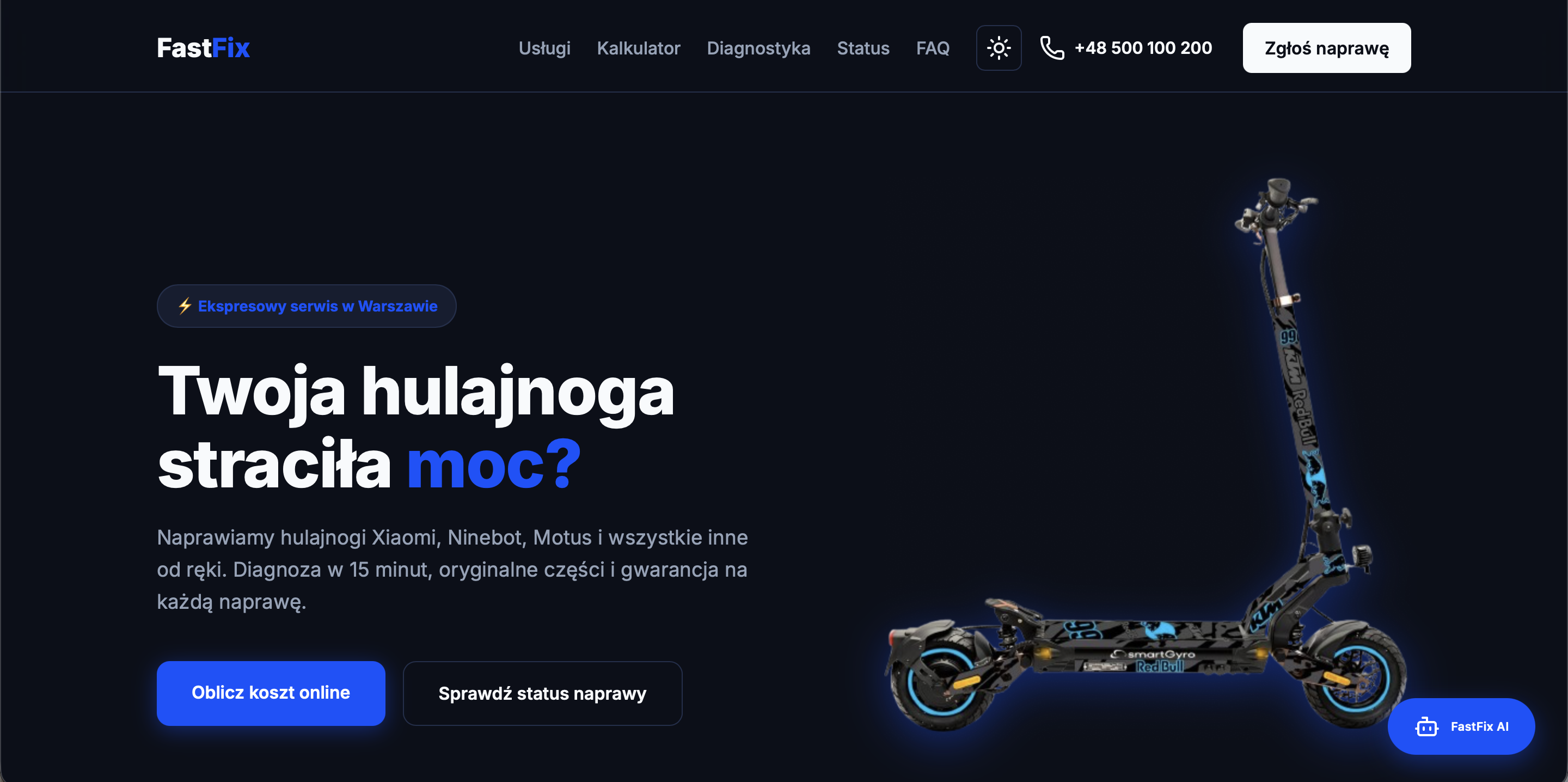 FastFix - serwis naprawy hulajnog